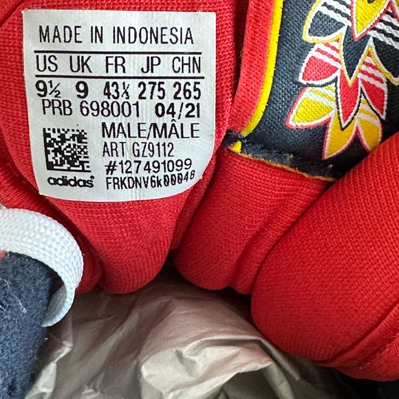 Adidas Forum Low Men's Shoes GZ9112 Cloud White/Legend Ink/Red Size 9.5 - Picture 9 of 9